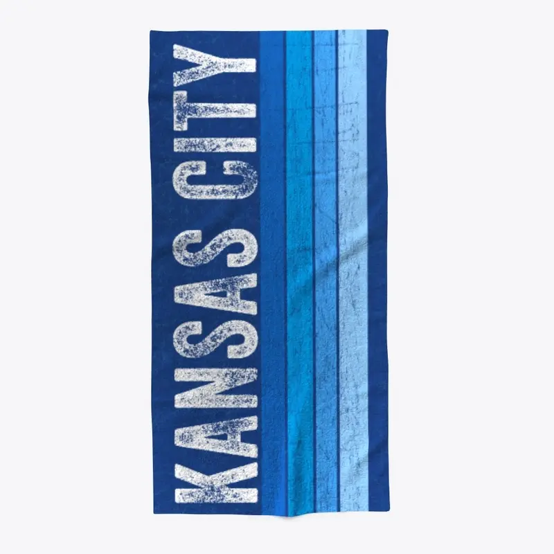 Kansas City Beach Retro Pool Towel