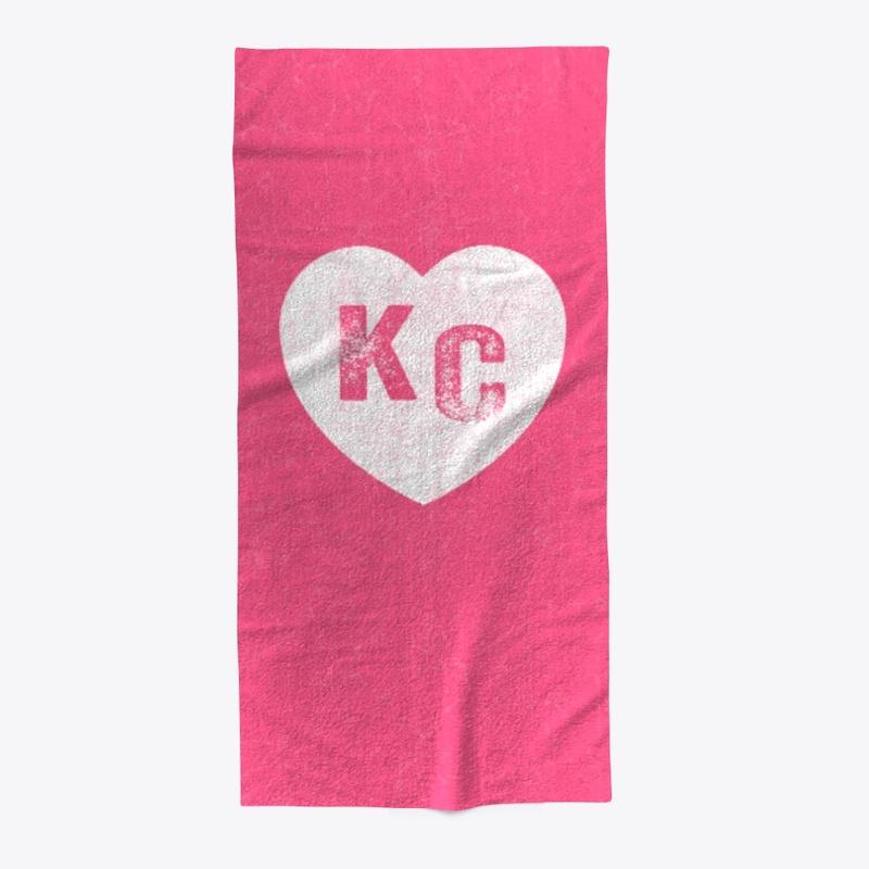 Kansas City Pink Beach Towel